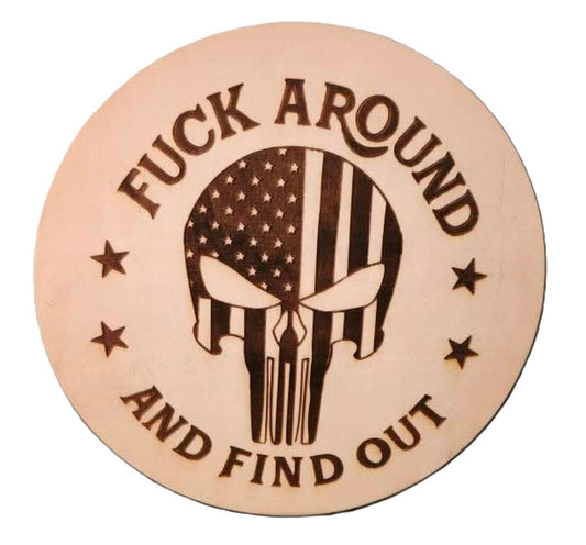 Engraved Security sign FAFO