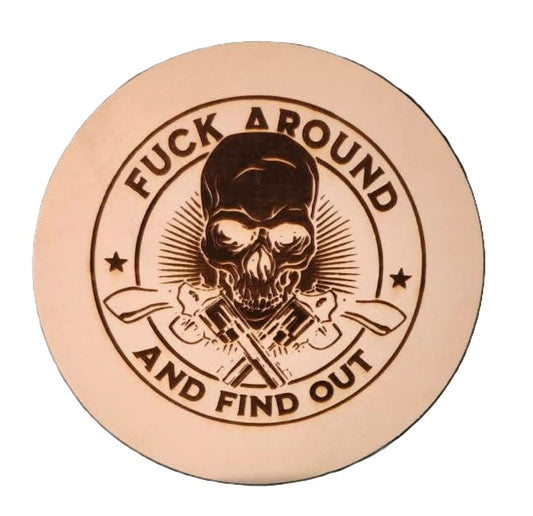 Engrave security sign FAFO