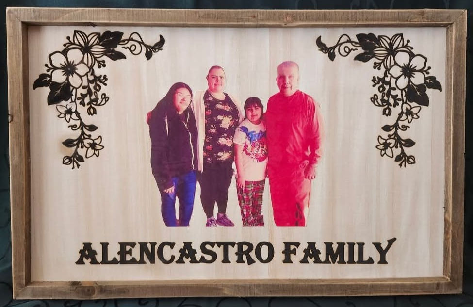 Custom Engraved Framed Statement piece