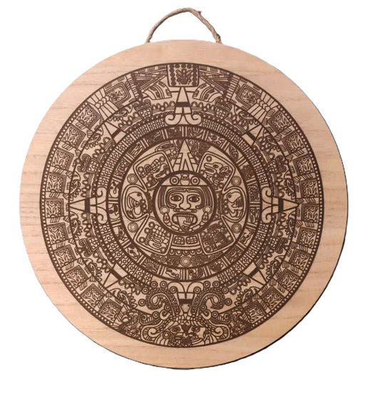 Engraved Aztec Calendar