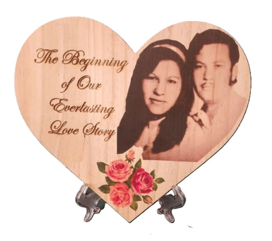 Wood Art Custom heart