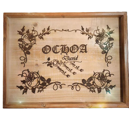 Custom Engraved Framed statement piece